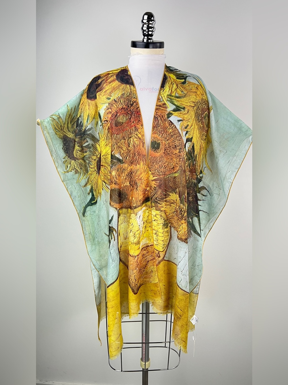 💚 3719. Van Gogh Inspired Kimono Shawl